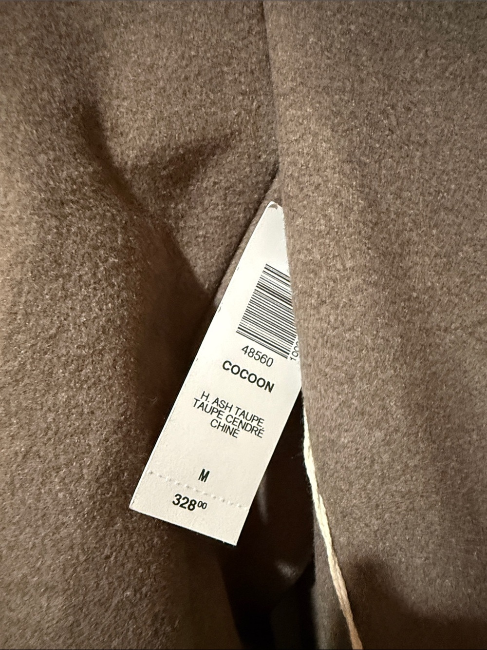 Wilfred Taupe Wool-Blend Shawl Collar Trench Coat - Picture 4 of 7